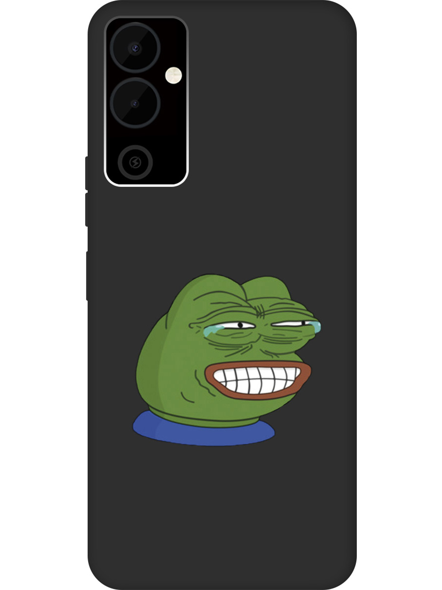 

Матовый Soft Touch силиконовый чехол на Tecno Pova Neo 2 "Pepe the Frog" черный, Черный;белый;зеленый;синий, 20001477