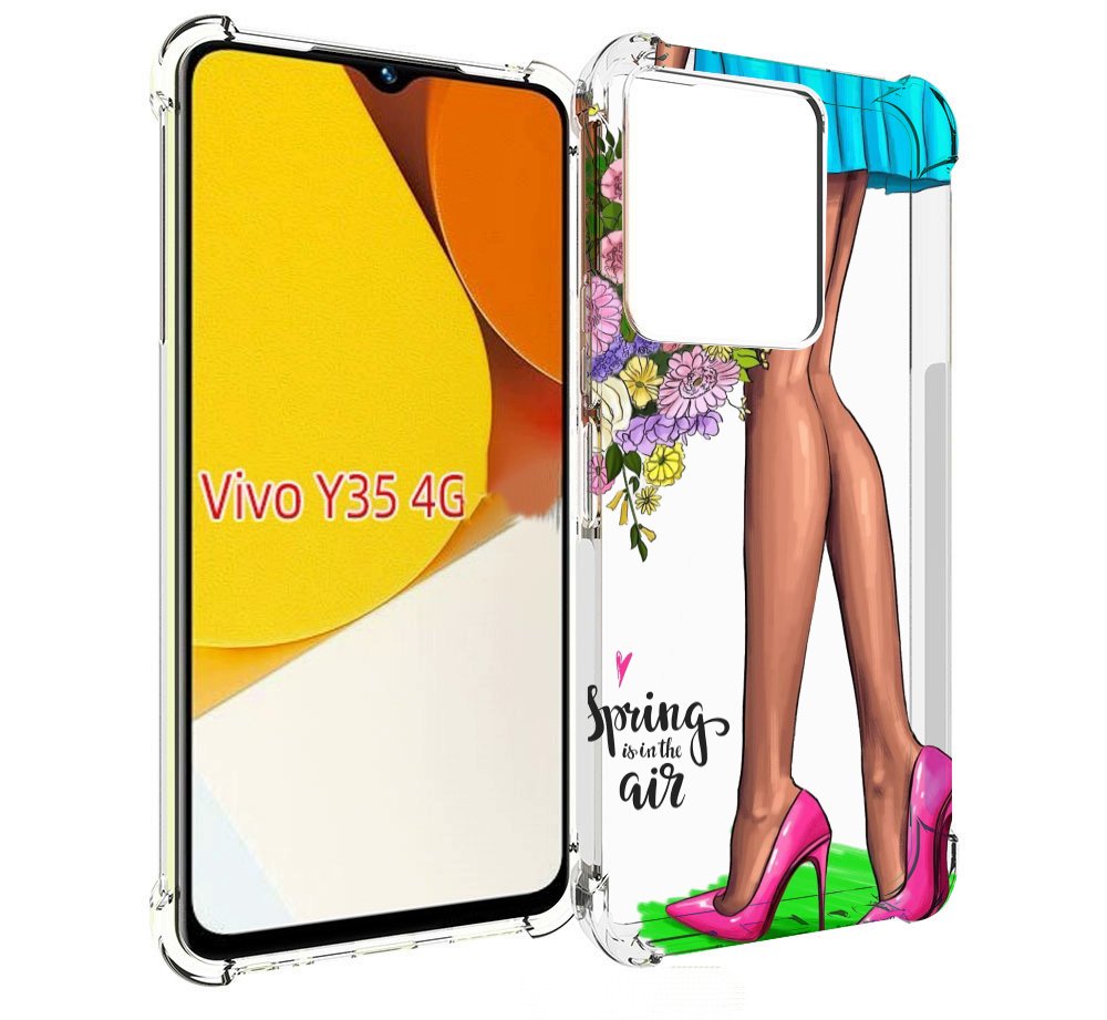 

Чехол MyPads Весна-в-воздухе женский для Vivo Y35 4G 2022 / Vivo Y22, Прозрачный, Tocco