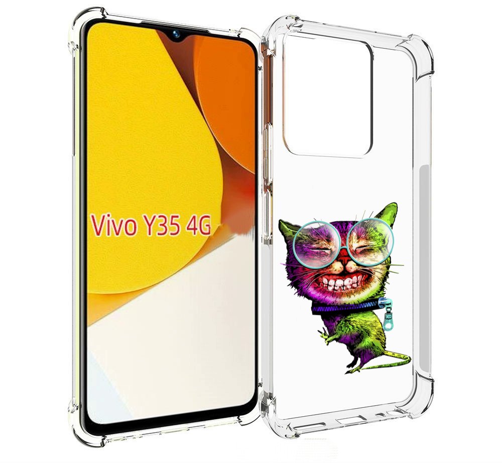 

Чехол MyPads Веселый кот для Vivo Y35 4G 2022 / Vivo Y22, Прозрачный, Tocco