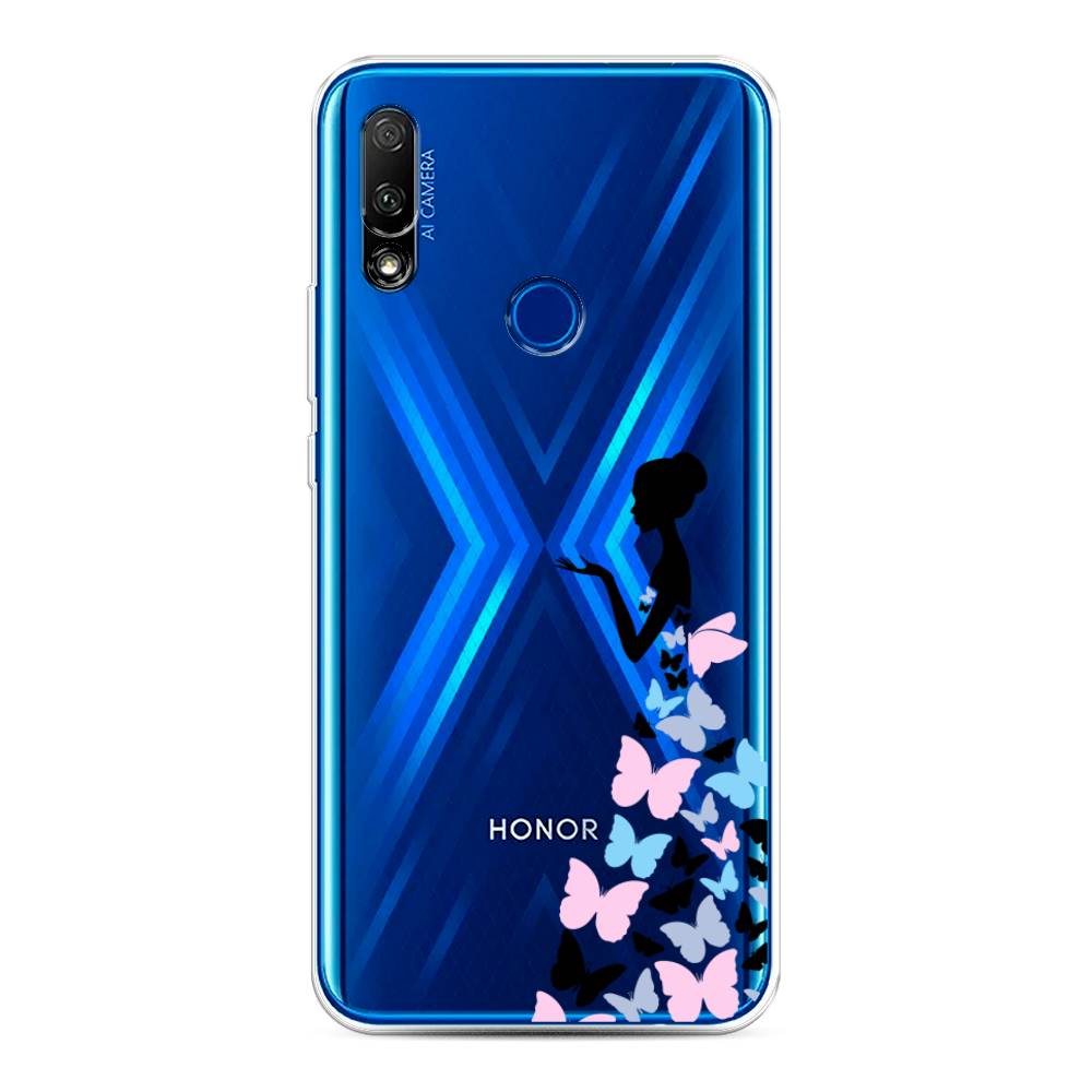 фото Чехол awog "платье из бабочек" для honor 9x