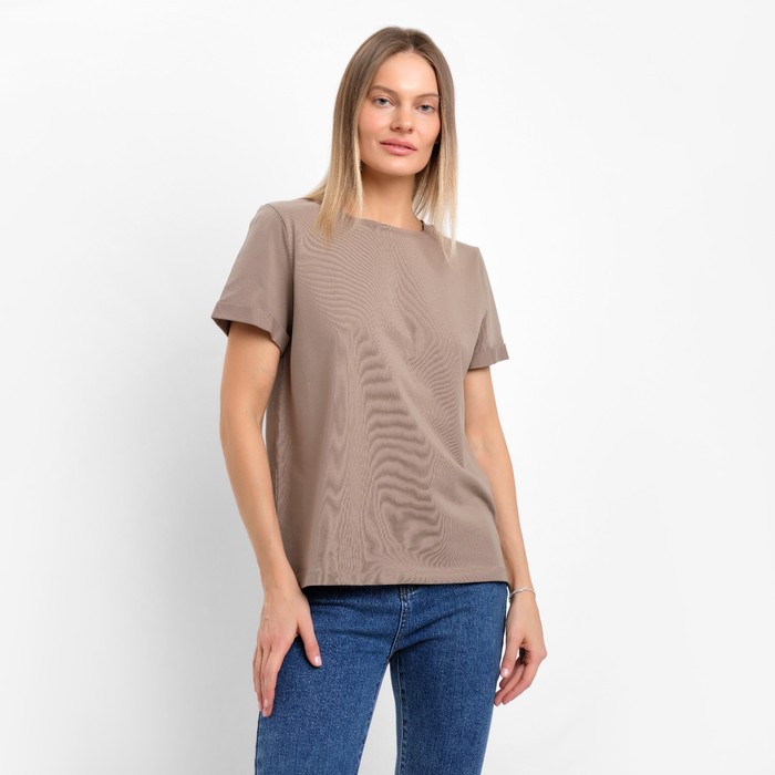 

Футболка женская CHIC&CHARISMA 9622393 коричневая 46-44 RU, Коричневый, 9622393
