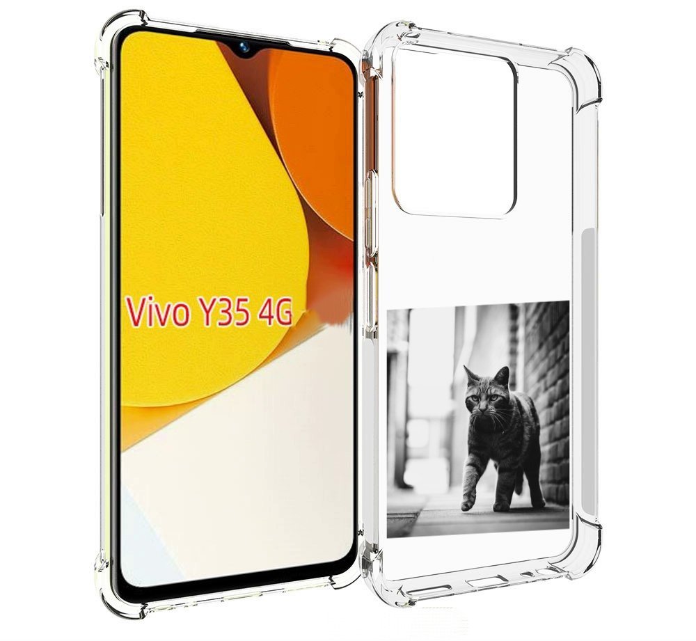 

Чехол MyPads Важный-кот для Vivo Y35 4G 2022 / Vivo Y22, Прозрачный, Tocco