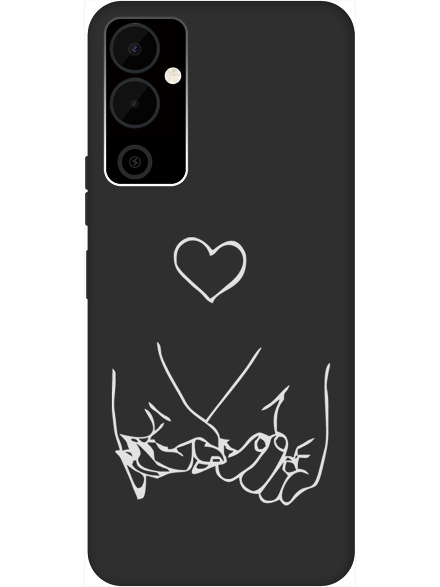 

Матовый Soft Touch силиконовый чехол на Tecno Pova Neo 2 "Lovers Hands W" черный, Черный;белый;серый, 20001477