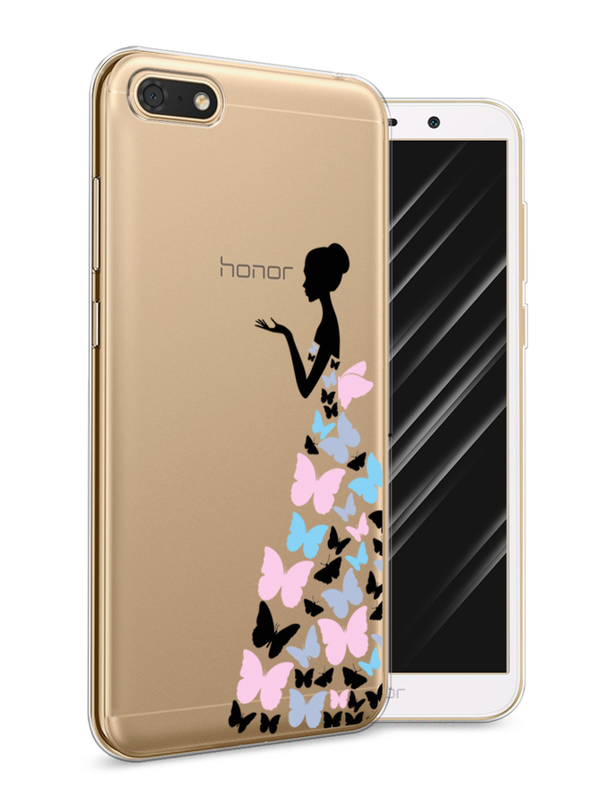 

Чехол Awog на Honor 7A "Платье из бабочек", Белый;розовый, 65250-1