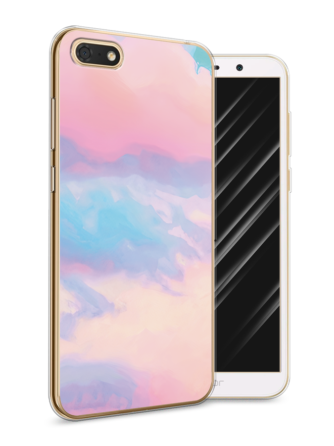 

Чехол Awog на Huawei Y5 2018 "Питомцы Чиби", Желтый, 65950-2