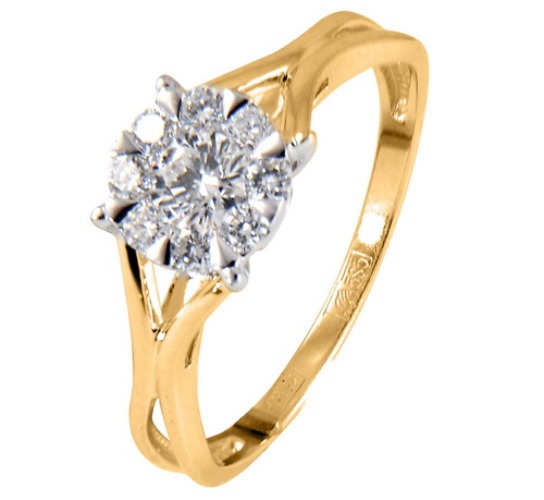 

Кольцо из золота р.  Александра 10826, Swarovski, 10826