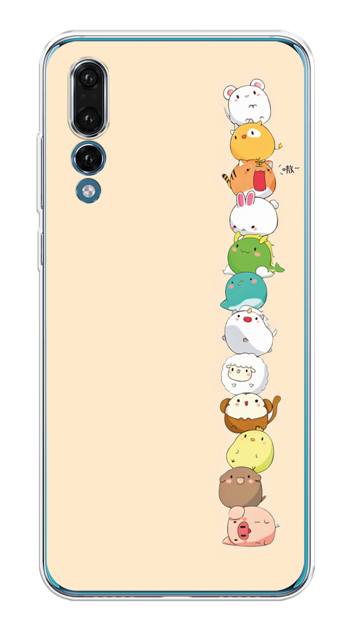 

Чехол Awog на Huawei P20 Pro "Питомцы Чиби", Желтый, 65050-2