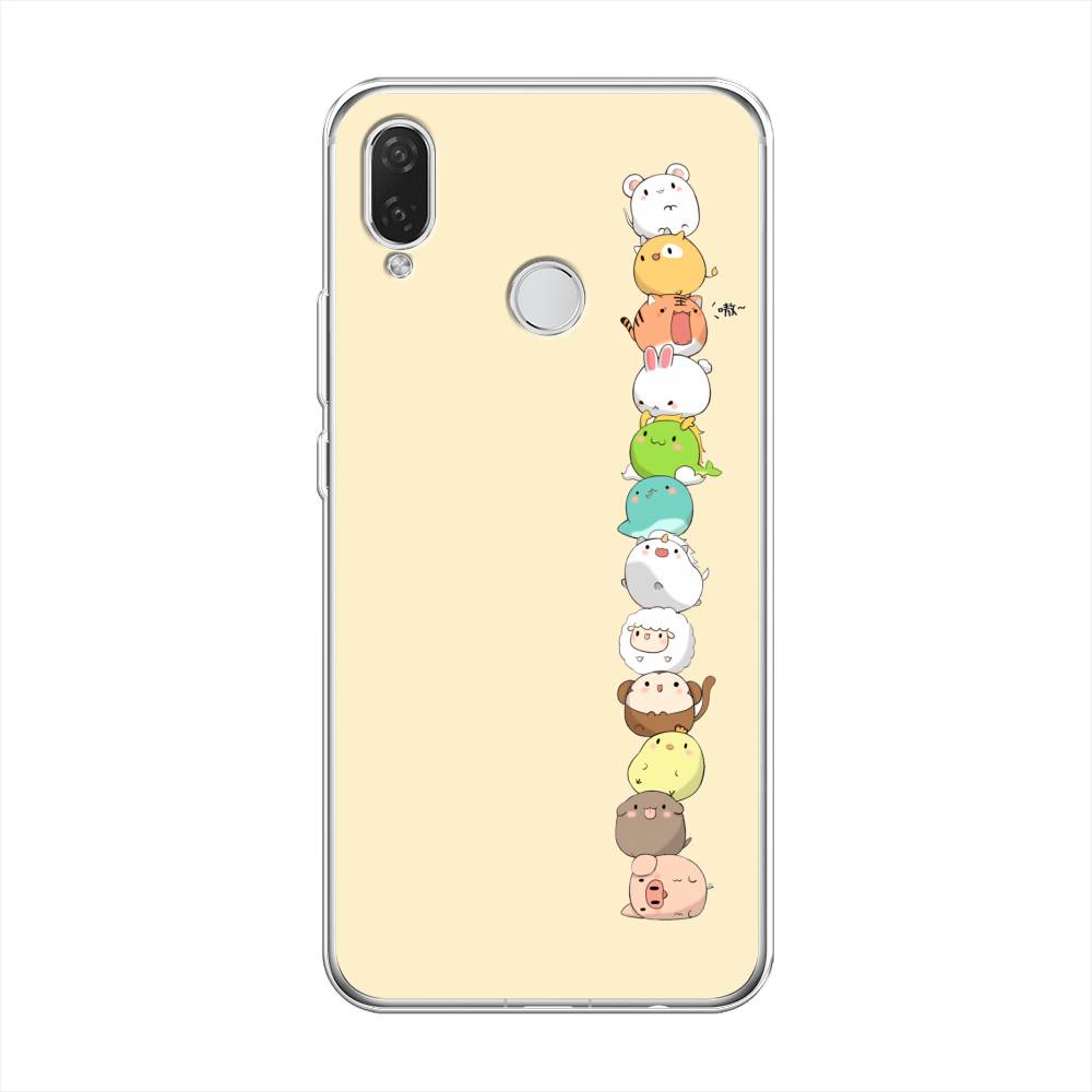 

Чехол Awog на Huawei Nova 3i "Питомцы Чиби", Желтый, 68350-2