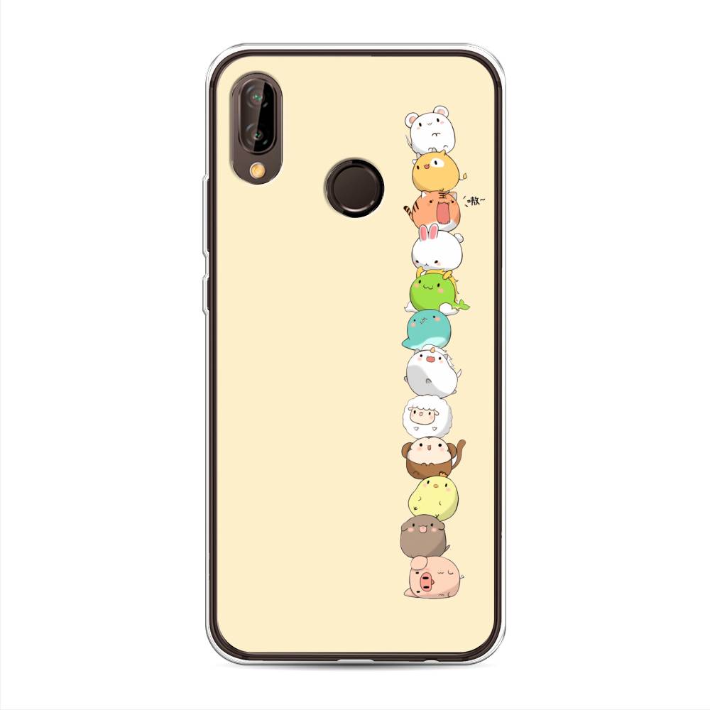 

Чехол Awog на Huawei Nova 3 "Питомцы Чиби", Желтый, 66150-2