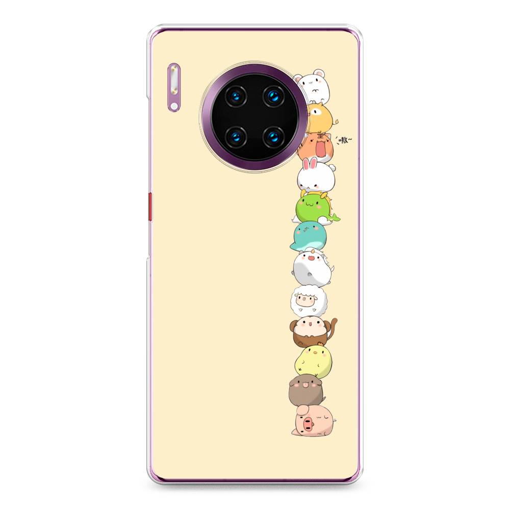 

Чехол Awog на Huawei Mate 30 Pro "Питомцы Чиби", Желтый, 610450-2