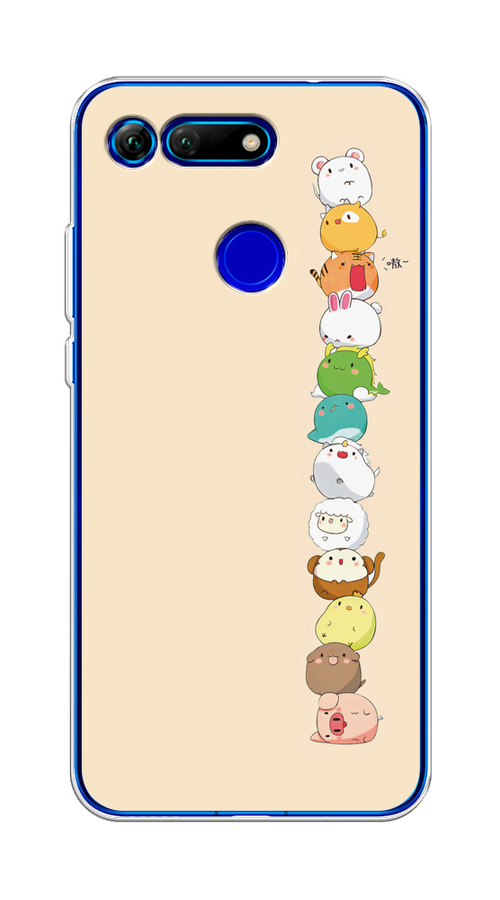 

Чехол Awog на Honor V20 (View 20) "Питомцы Чиби", Желтый, 67350-2