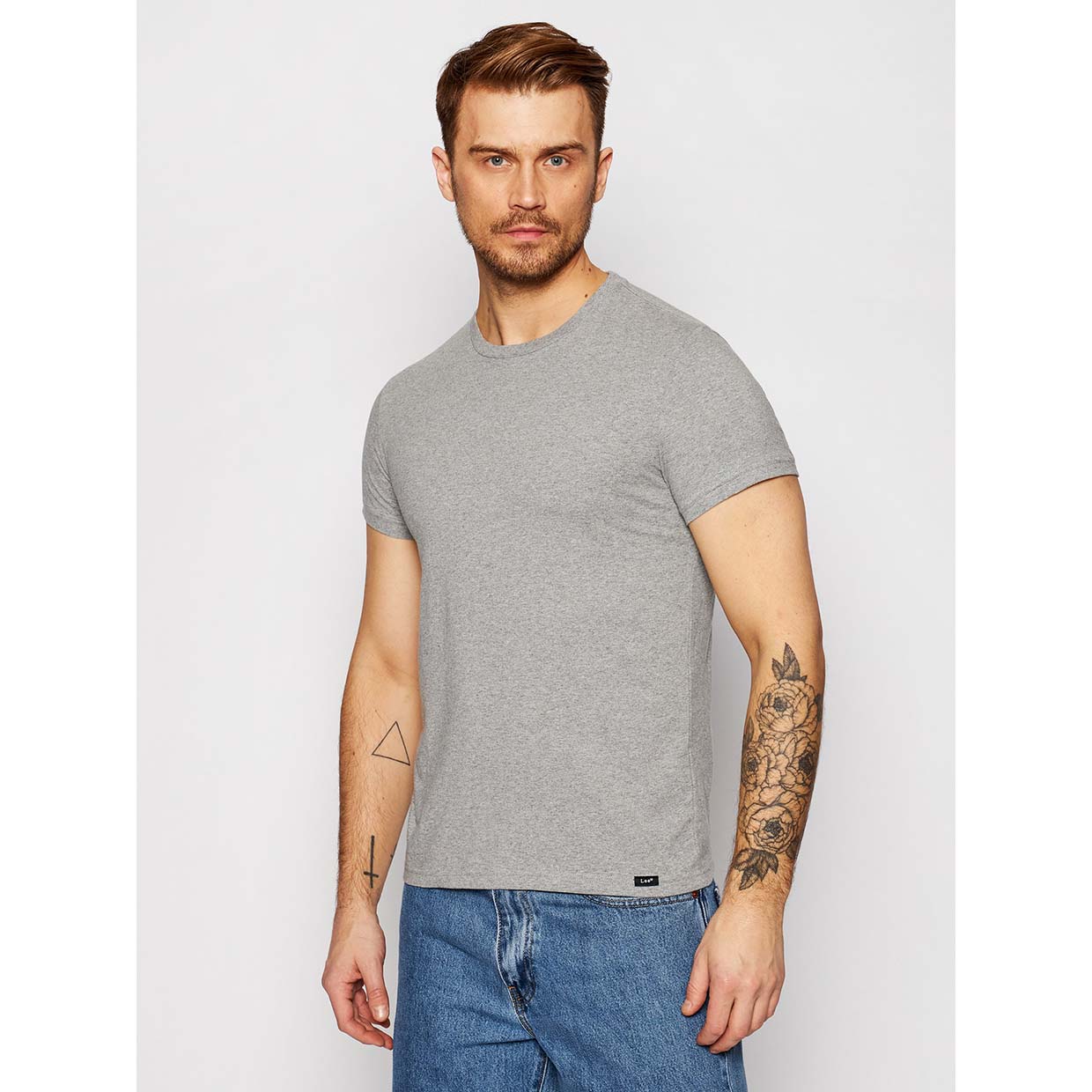 

Комплект футболок мужских Lee Men Twin Pack Crew разноцветных XXL, Men Twin Pack Crew