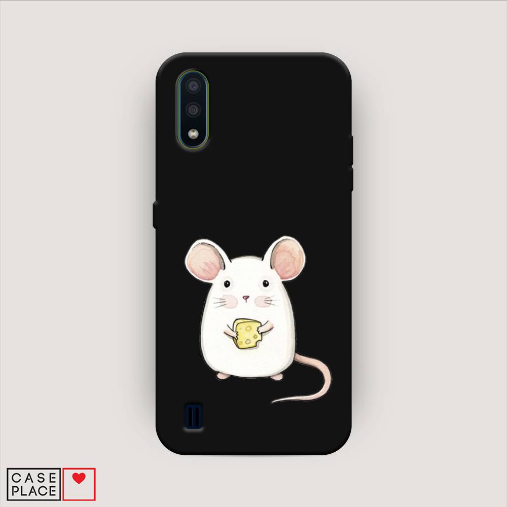 

Чехол Awog на Samsung Galaxy M01 / Самсунг M01 "Мышка", Белый;розовый;прозрачный, 2101152-1