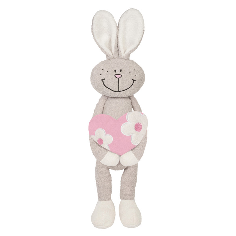 фото Мягкая игрушка maxitoys зайка с сердцем mt-mrt042101-33, 33 см
