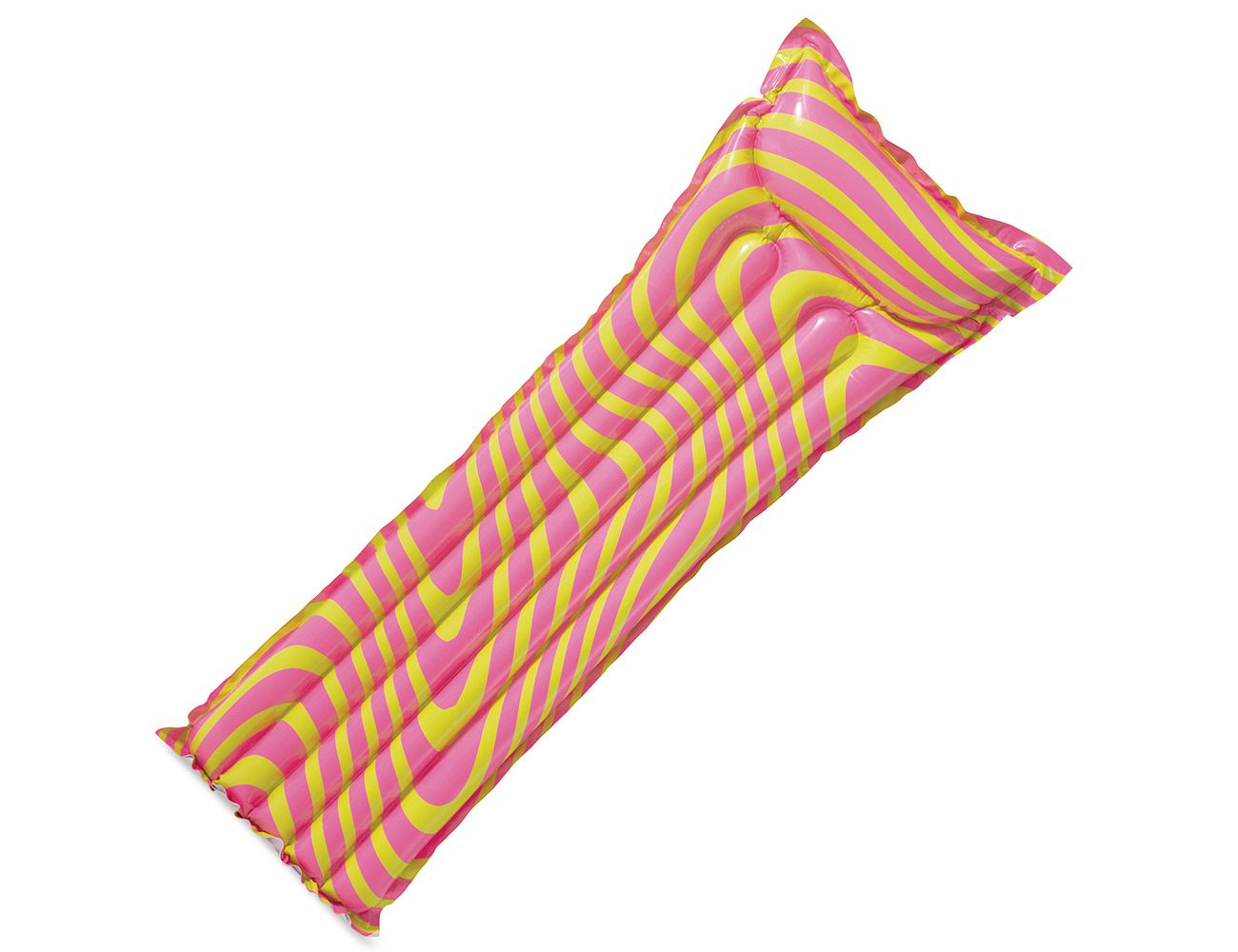 Матрас надувной пляжный Intex 59711, 183х69см, розовый пляжный матрас intex surf s up mats 178x69 см 58152