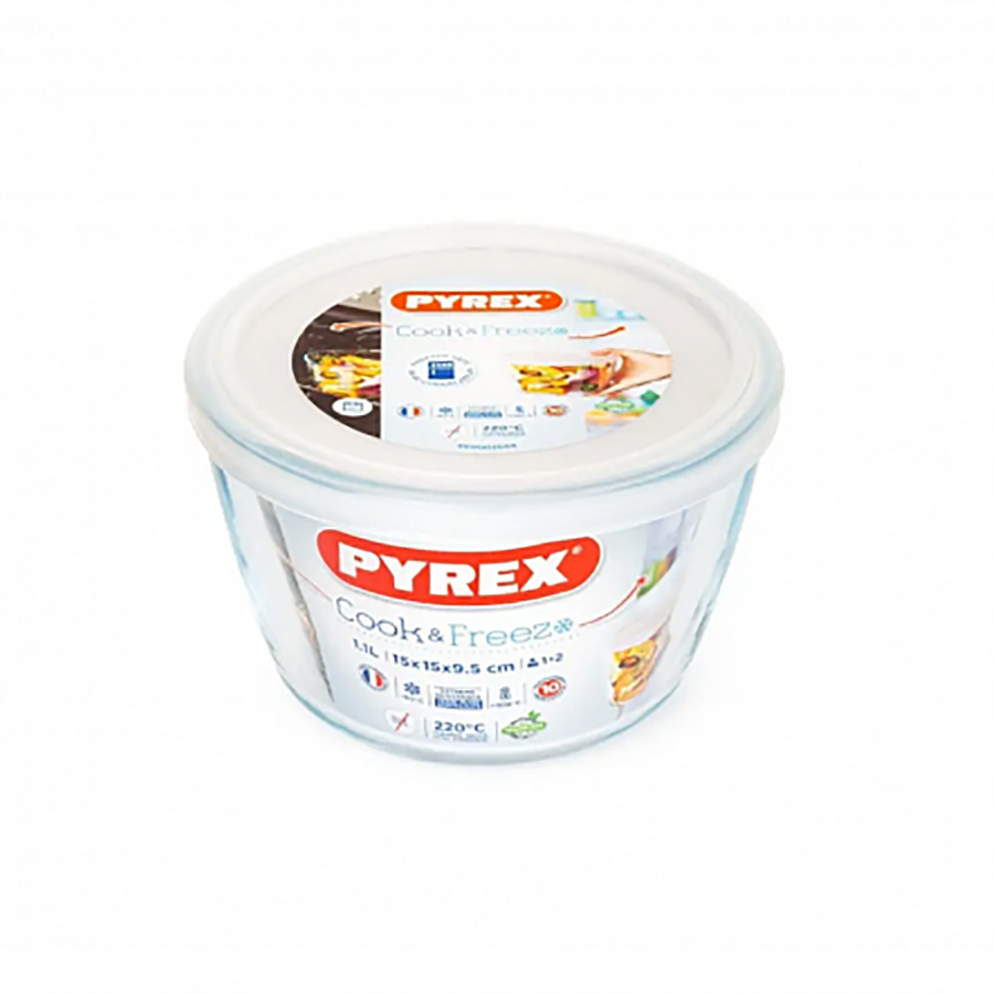 

Форма для запекания Pyrex Cook&Freez, стекло, 15х9 см с крышкой, Прозрачный, Стокмарт-Формы для запекания1-1