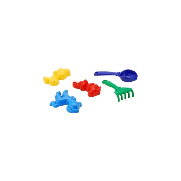 

Песочный набор Colorplast Кувшинка №4: лопатка и грабельки, три пасочки