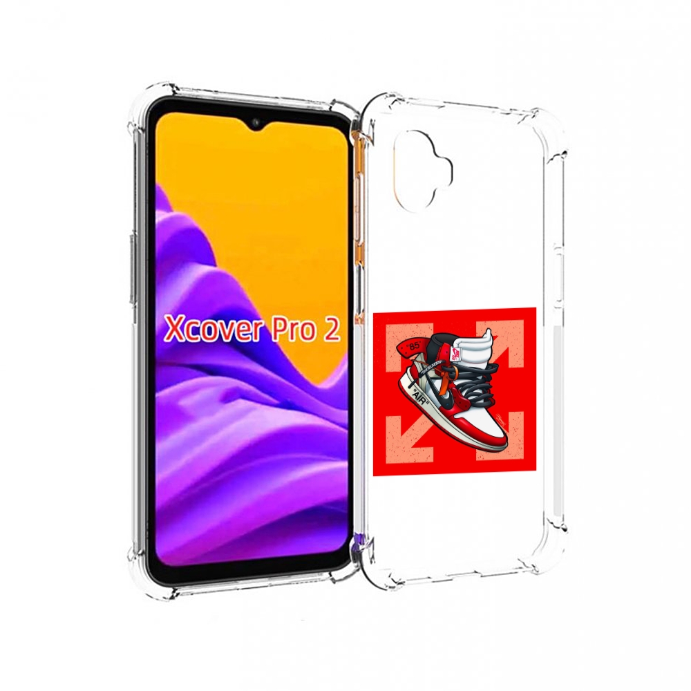 

Чехол MyPads кроссовок джордан офвайт для Samsung Galaxy Xcover Pro 2, Прозрачный, Tocco