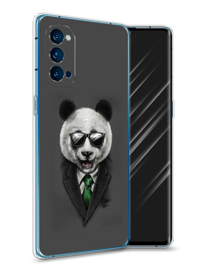 

Чехол Awog на Oppo Reno 4 Pro 5G "Деловая панда", Разноцветный, 253750-10