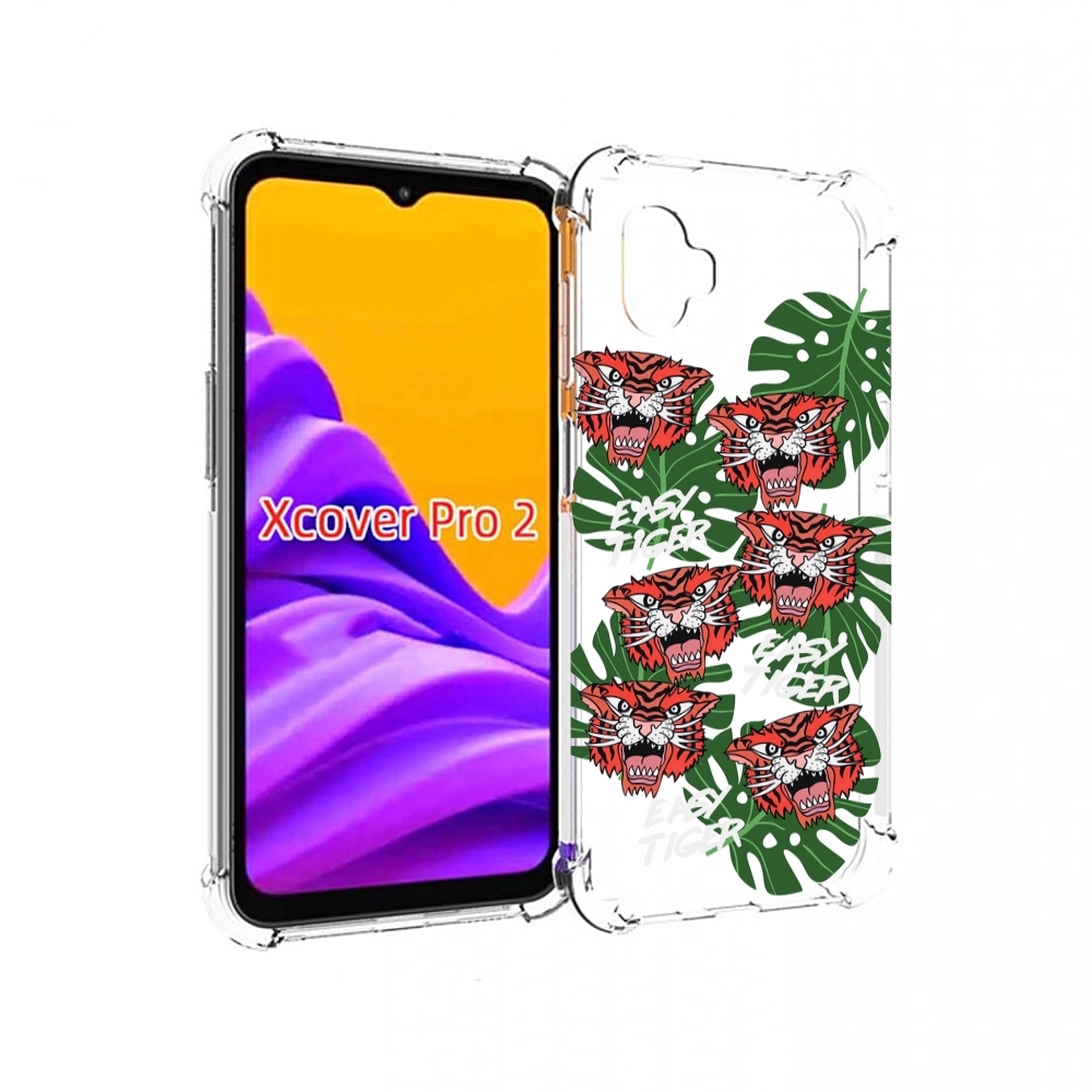 

Чехол MyPads красные-тигры для Samsung Galaxy Xcover Pro 2, Прозрачный, Tocco