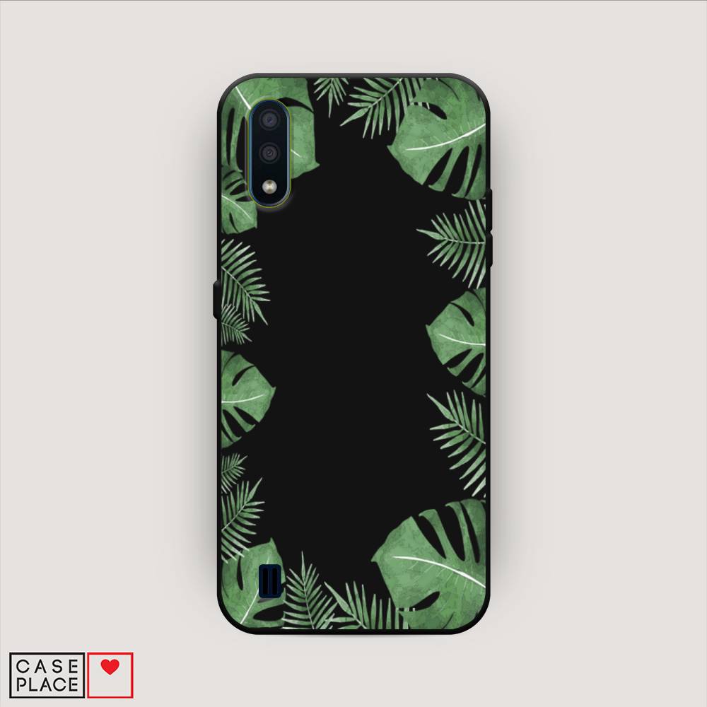 

Чехол Awog на Samsung Galaxy M01 / Самсунг M01 "Листья папоротника рамка", Зеленый, 2101152-1