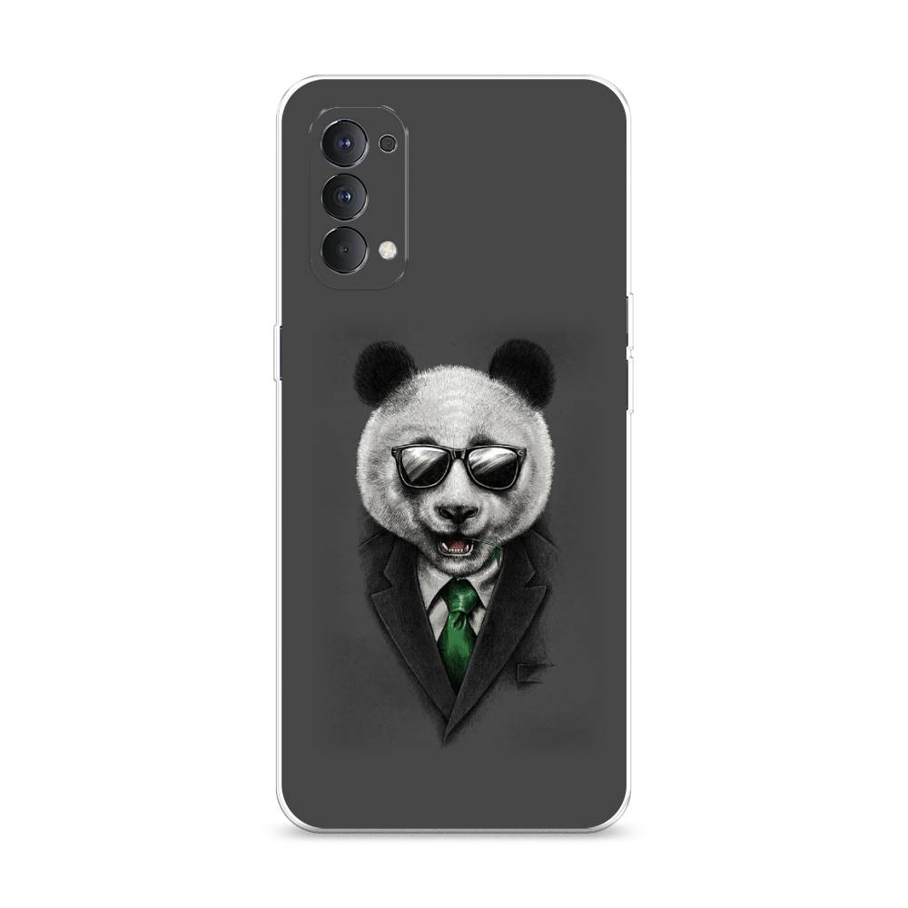

Чехол Awog на Oppo Reno 4 4G "Деловая панда", Разноцветный, 259450-10