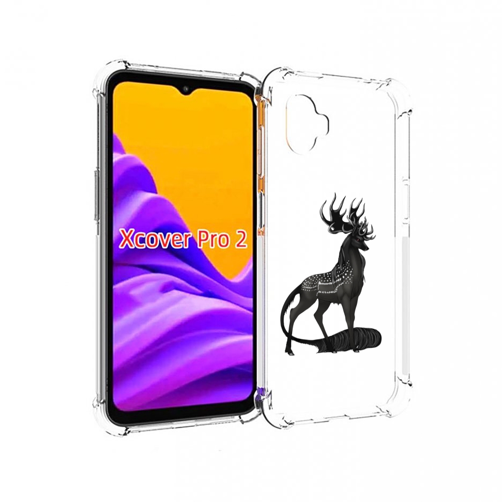 

Чехол MyPads красивый-черный-олень для Samsung Galaxy Xcover Pro 2, Прозрачный, Tocco