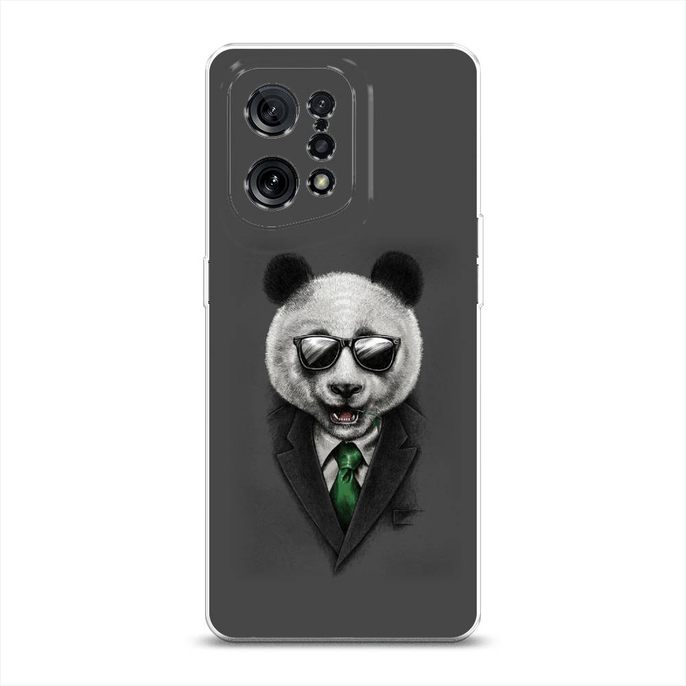 

Чехол Awog на Oppo Find X5 "Деловая панда", Разноцветный, 259750-10