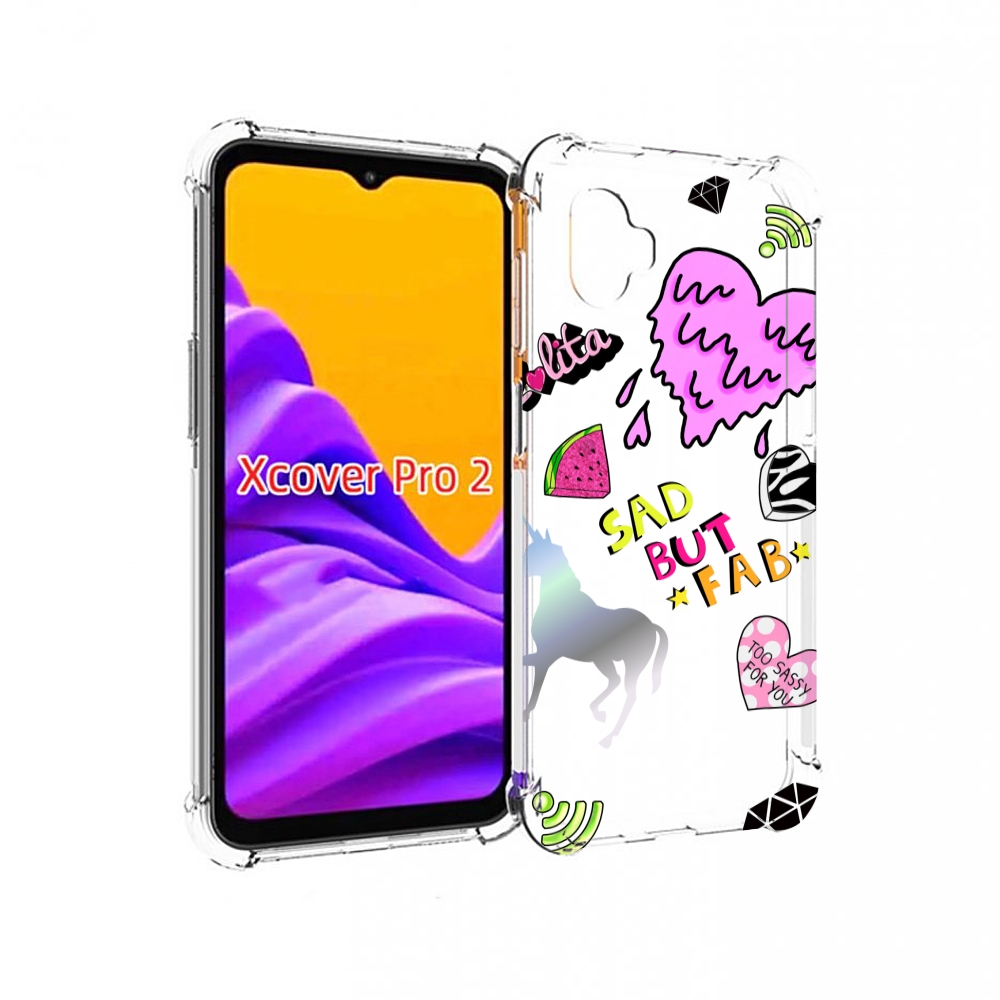 

Чехол MyPads красивые-смайлики для Samsung Galaxy Xcover Pro 2, Прозрачный, Tocco
