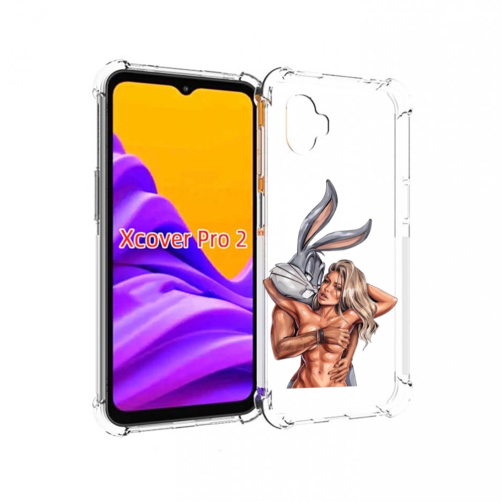 

Чехол MyPads красивая-девушка-с-бак-банни женский для Samsung Galaxy Xcover Pro 2, Прозрачный, Tocco