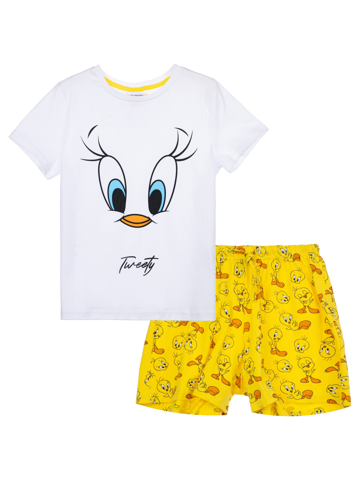 Пижама детская PlayToday 12441180, жёлтый; белый, 146