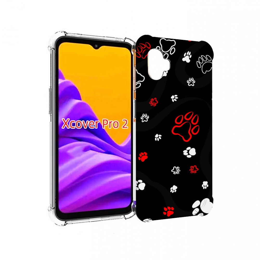 

Чехол MyPads кошачьи-лапки для Samsung Galaxy Xcover Pro 2, Прозрачный, Tocco