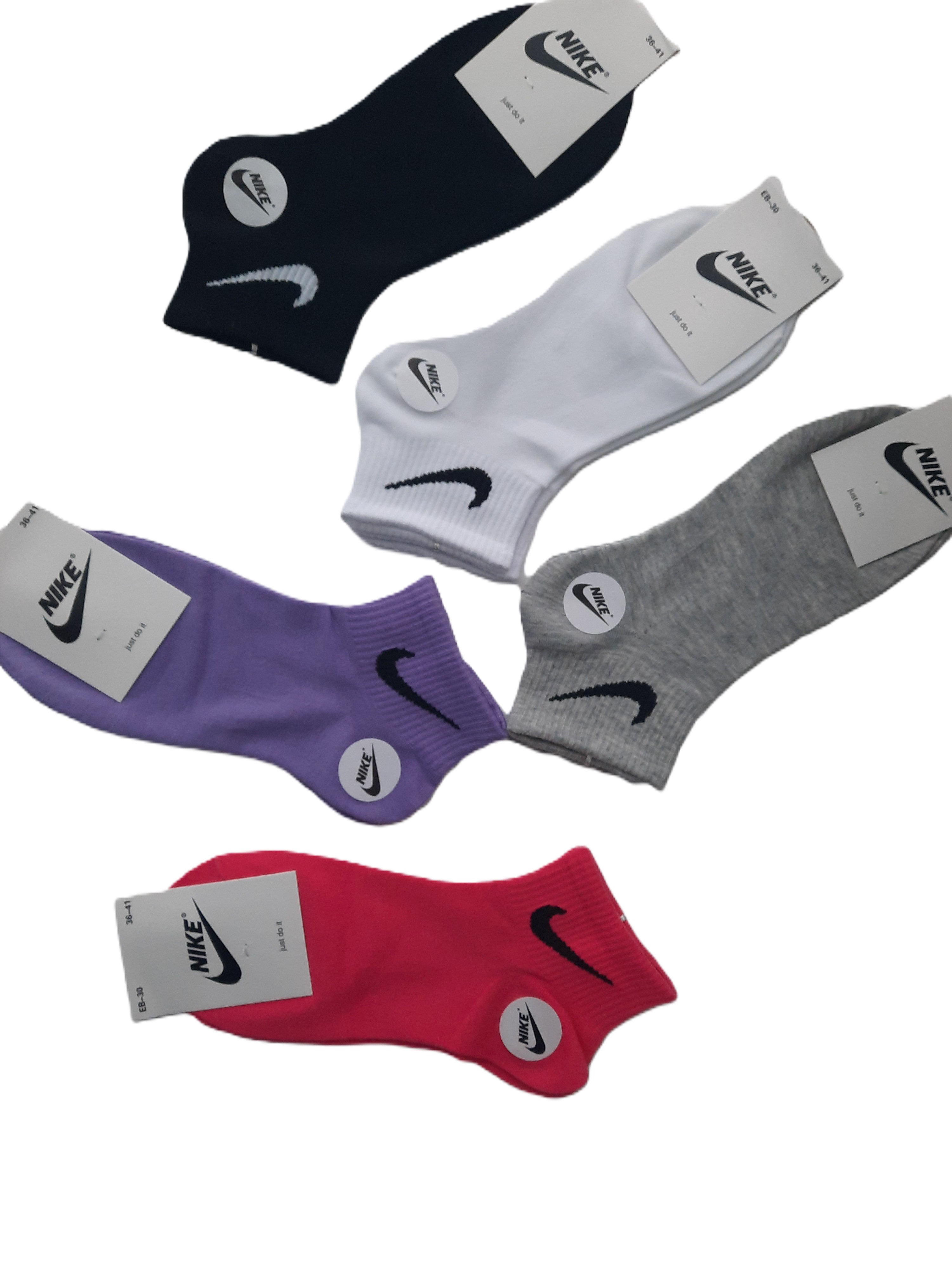Комплект носков женских Nike BC-50-1 в ассортименте 36-41, 5 пар