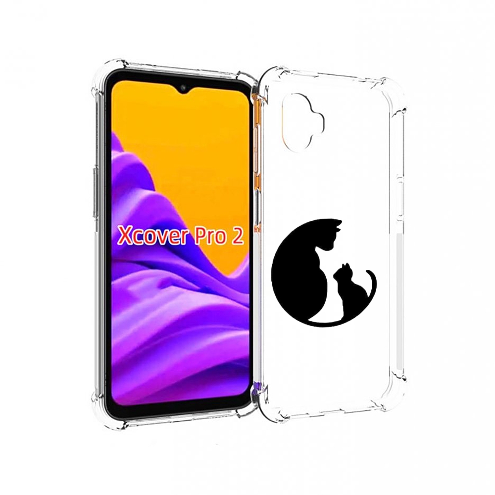 

Чехол MyPads коты в полукруге для Samsung Galaxy Xcover Pro 2, Прозрачный, Tocco