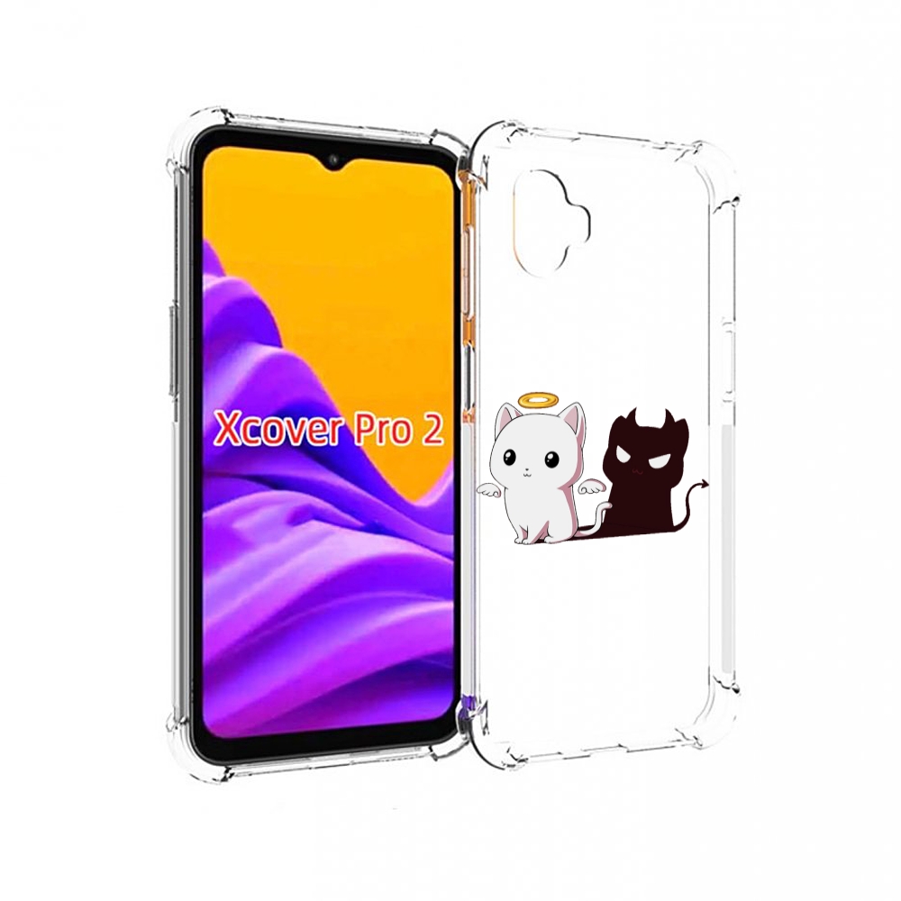 

Чехол MyPads котик-с-злой-тенью для Samsung Galaxy Xcover Pro 2, Прозрачный, Tocco