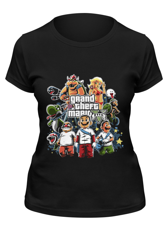 

Футболка мужская Printio Mario gta черная 2XL, Черный, Mario gta
