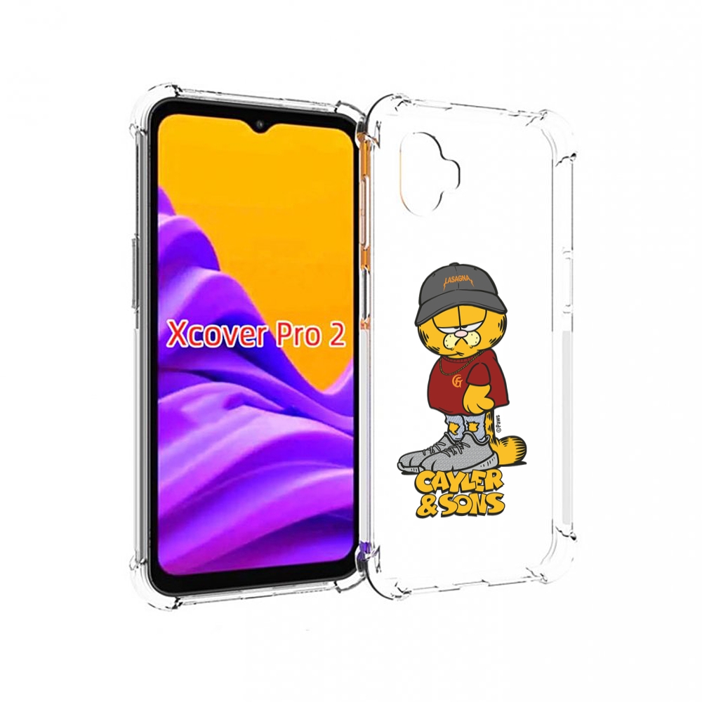 Чехол MyPads кот-в-кроссовках для Samsung Galaxy Xcover Pro 2