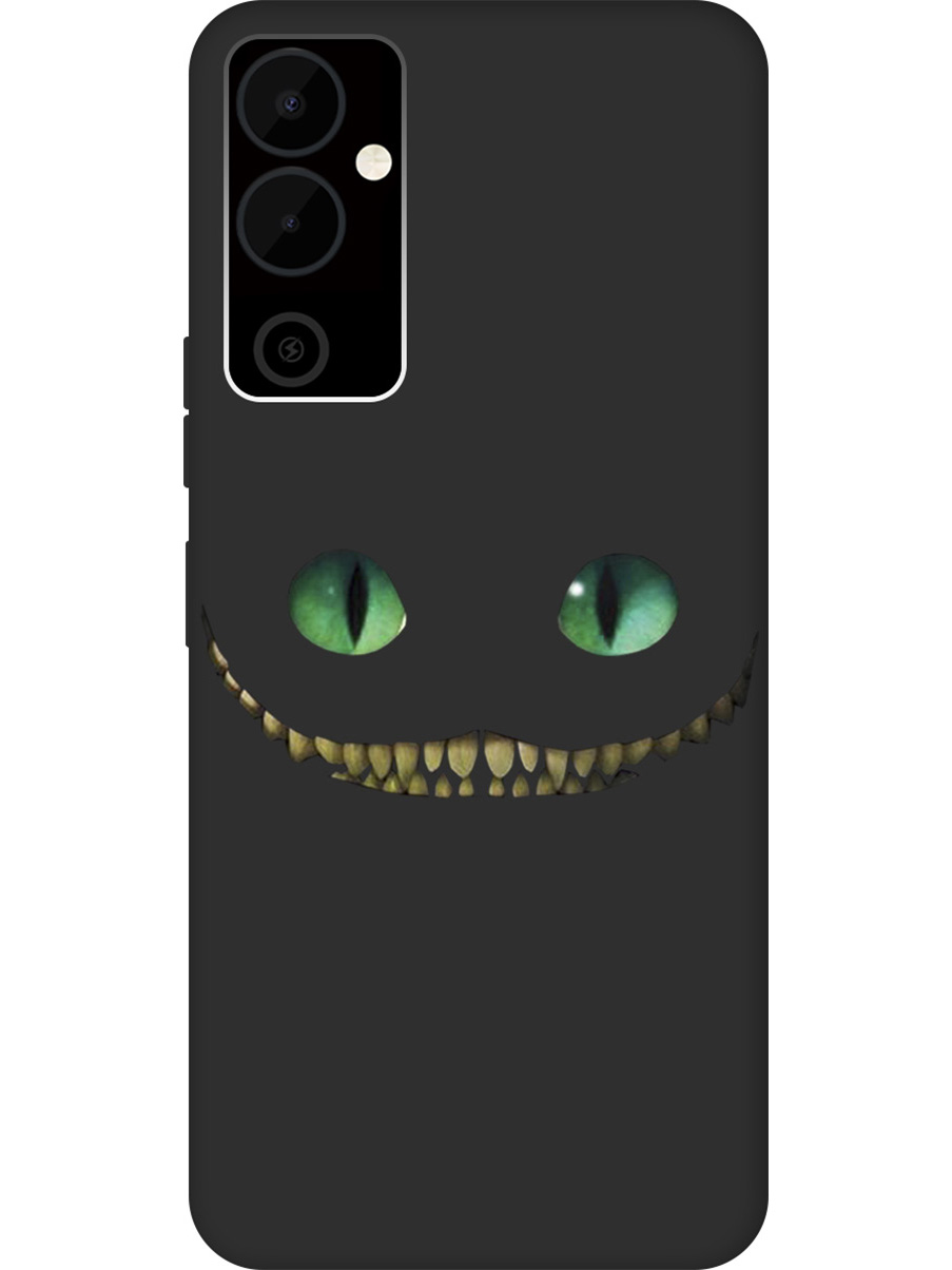 

Матовый Soft Touch силиконовый чехол на Tecno Pova Neo 2 "Cheshire Cat" черный, Черный;зеленый, 20001477