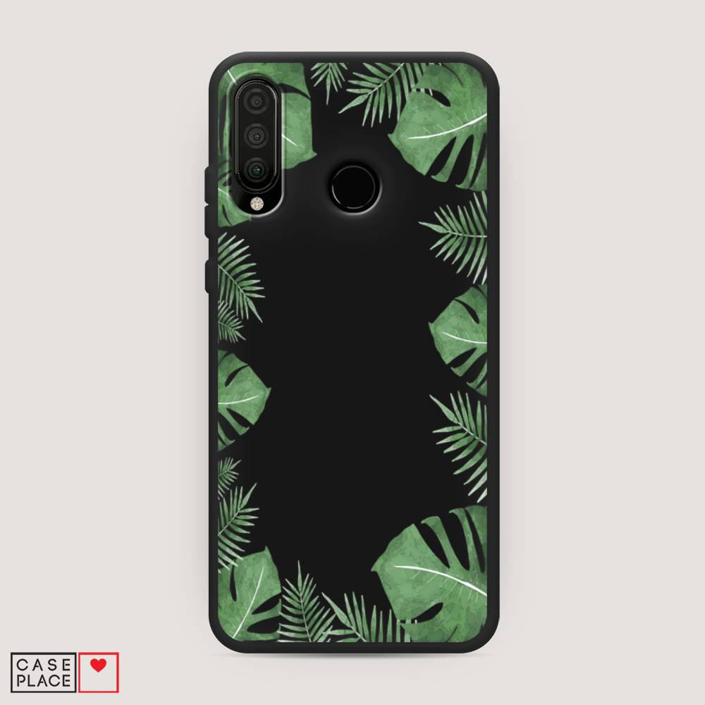 

Чехол Awog на Huawei P30 Lite "Листья папоротника рамка", Зеленый, 67952-1
