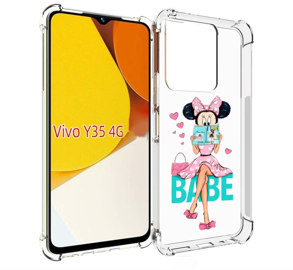 

Чехол MyPads Бейби-микки для Vivo Y35 4G 2022 / Vivo Y22, Прозрачный, Tocco
