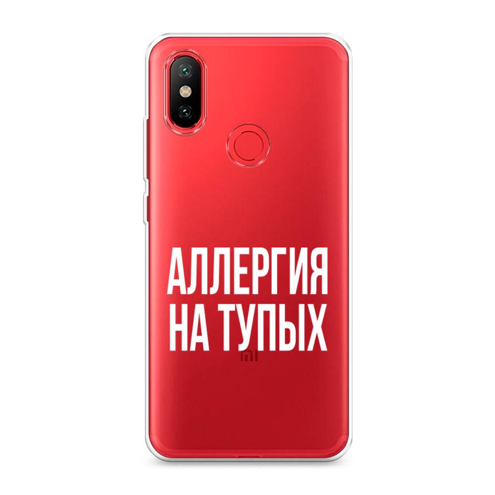 

Чехол Awog на Xiaomi Mi 6X/A2 "Аллергия на тупых", Разноцветный, 33350-6