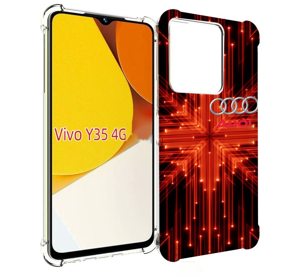 

Чехол MyPads Ауди-на-неоновом-фоне для Vivo Y35 4G 2022 / Vivo Y22, Прозрачный, Tocco