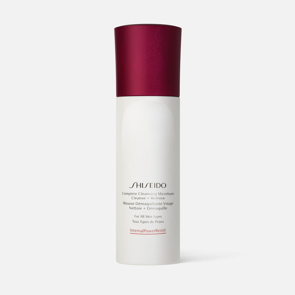 Мусс для снятия макияжа SHISEIDO Defend Preparation Cleansing Complete Microfoam, 180 мл филорга мусс д снятия макияжа 150мл