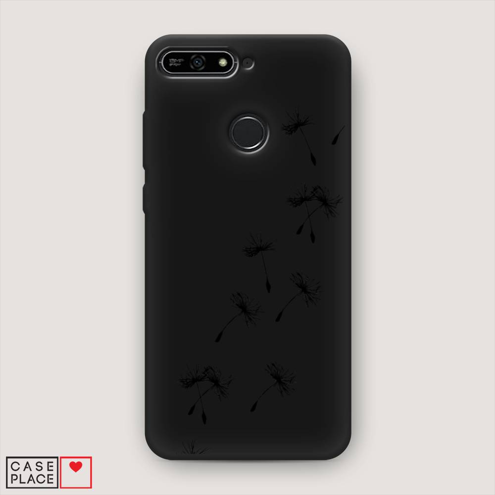 

Чехол Awog на Huawei Y6 Prime 2018 "Летящие одуванчики", Черный, 65752-1