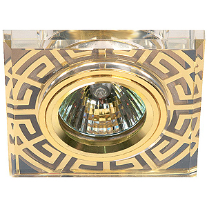 

Светильник декор DK27 50W 12V MR16 прозрачный/золото ЭРА