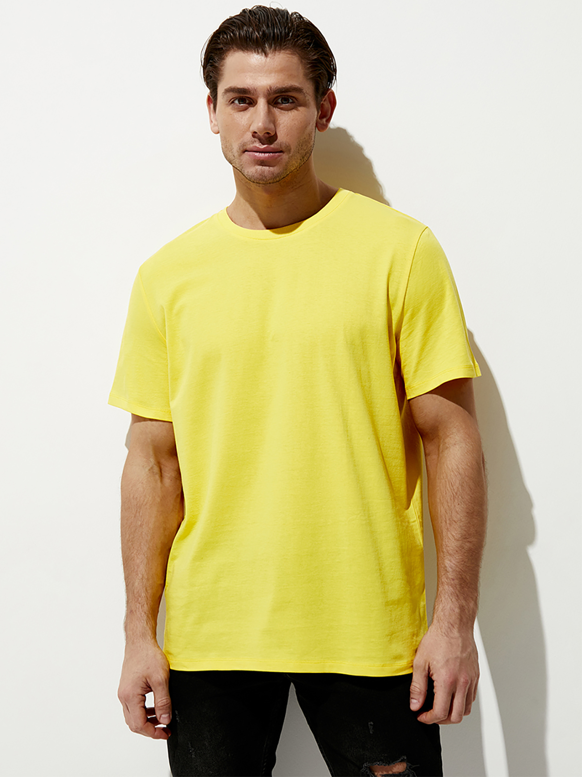 

Футболка мужская Omsa for men OmT_U 1201 COTTON желтая XL, Желтый, OmT_U 1201 COTTON