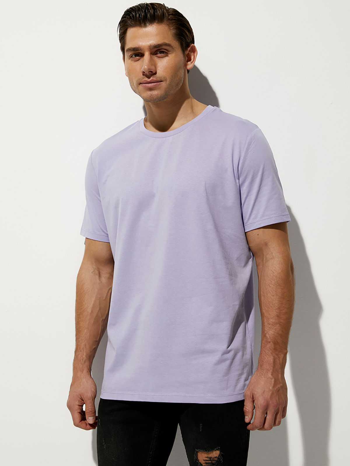 

Футболка мужская Omsa for men OmT_U 1201 COTTON фиолетовая 4XL, OmT_U 1201 COTTON