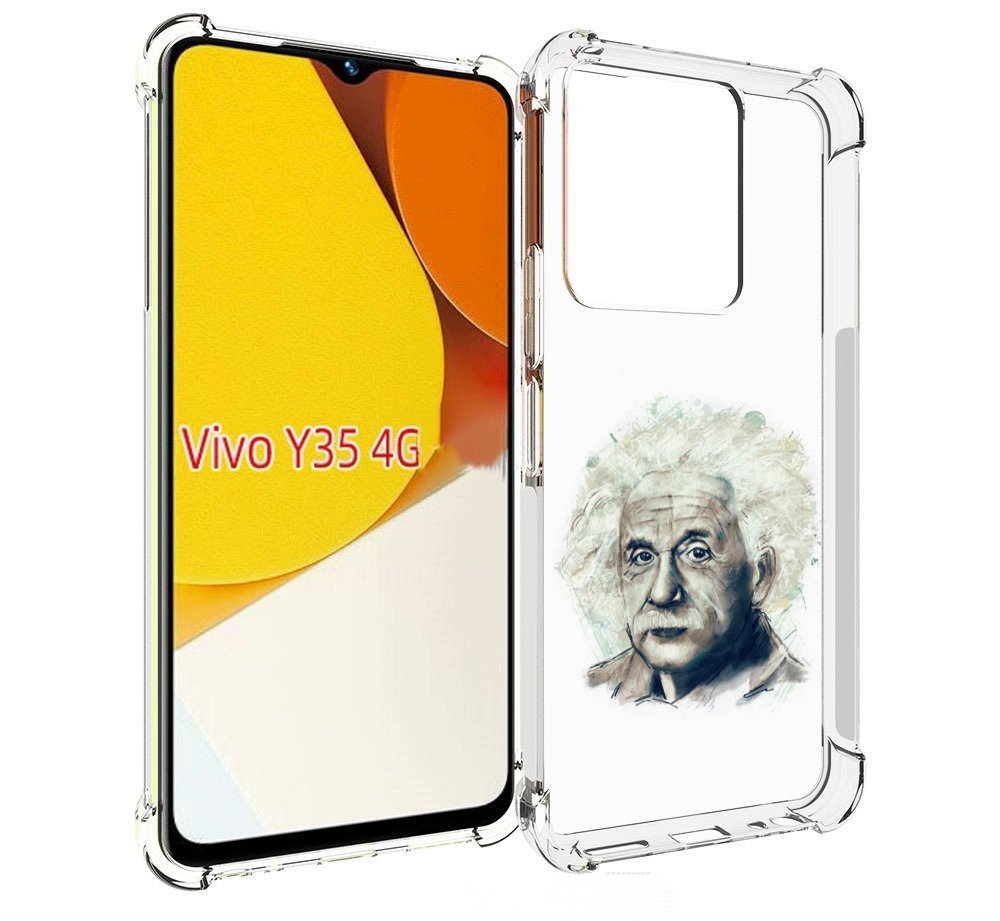 

Чехол MyPads Альберт энштейн для Vivo Y35 4G 2022 / Vivo Y22, Прозрачный, Tocco
