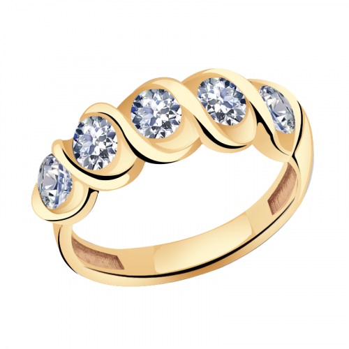 

Кольцо из золота р.  Александра кл2472-62, Swarovski, кл2472-62