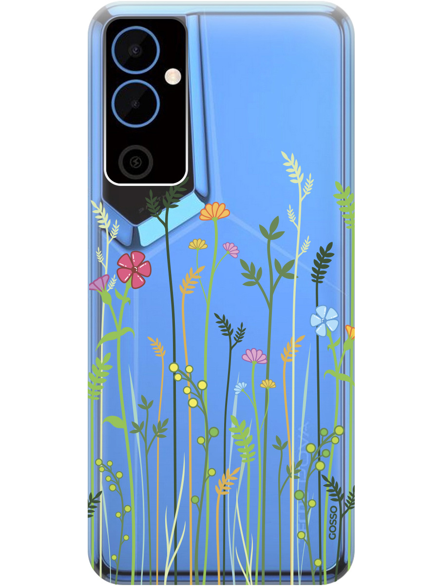 

Силиконовый чехол на Tecno Pova Neo 2 "Flowers and Fern", Прозрачный;желтый;зеленый;розовый, 20001476
